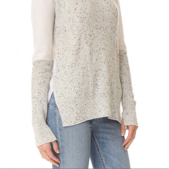 Rag & Bone Cashmere Tamara Melange Pullover Sweater extra small crew knit grey - Picture 8 of 14